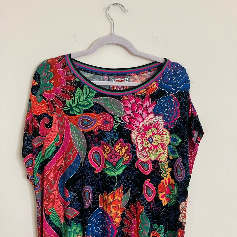 Johnny Was Vibrant Floral Maxi Dress - Picture 2 of 10